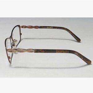 Vera Wang Spica Glasses Eyewear Rhinestone Brown Eyeglasses 50 15-132 Lens